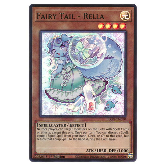 Fairy Tail - Rella BLGG-EN070 card from the Yu-Gi-Oh! set Battles of Legend: Glorious Gallery