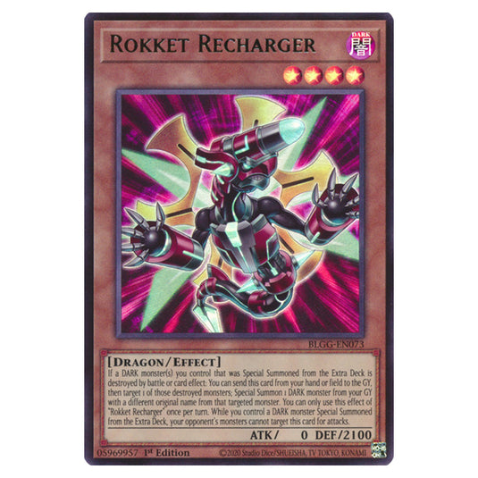 Rokket Recharger BLGG-EN073 card from the Yu-Gi-Oh! set Battles of Legend: Glorious Gallery