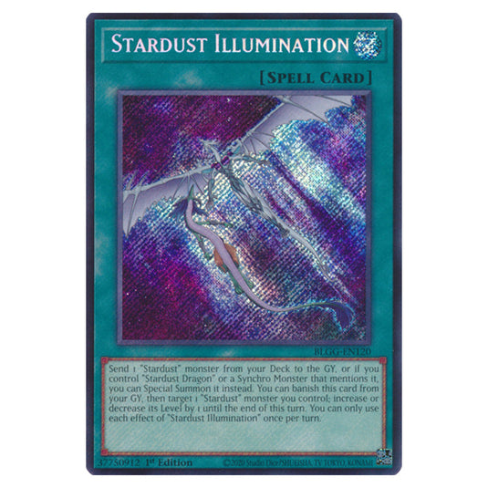 Stardust Illumination BLGG-EN120 card from the Yu-Gi-Oh! set Battles of Legend: Glorious Gallery
