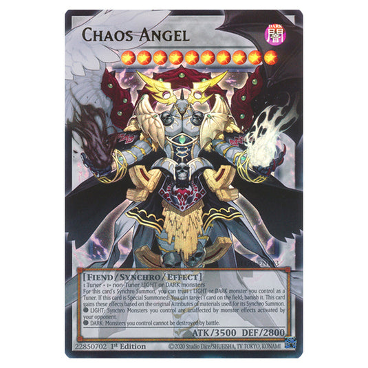 Chaos Angel (extended art) BLGG-EN143a card from the Yu-Gi-Oh! set Battles of Legend: Glorious Gallery