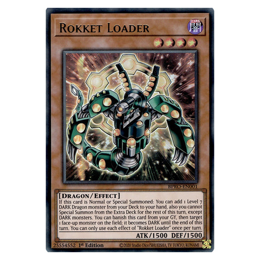 Rokket Loader BPRO-EN001 card from the Yu-Gi-Oh! set Burst Protocol