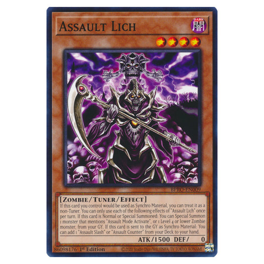 Assault Lich BPRO-EN009 card from the Yu-Gi-Oh! set Burst Protocol