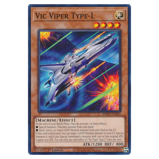 Vic Viper Type-L BPRO-EN020 card from the Yu-Gi-Oh! set Burst Protocol