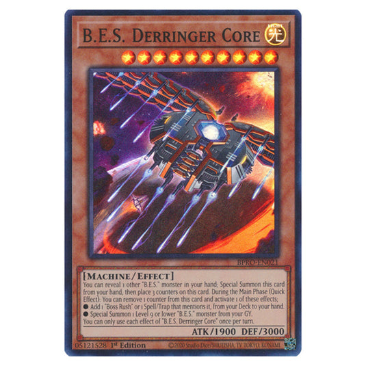 B.E.S. Derringer Core BPRO-EN021 card from the Yu-Gi-Oh! set Burst Protocol