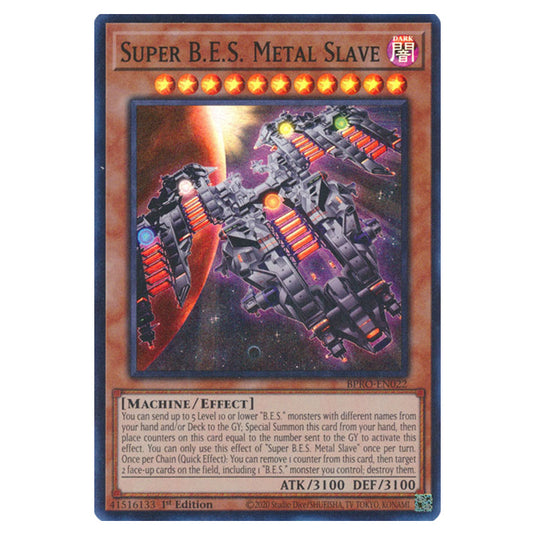 Super B.E.S. Metal Slave BPRO-EN022 card from the Yu-Gi-Oh! set Burst Protocol