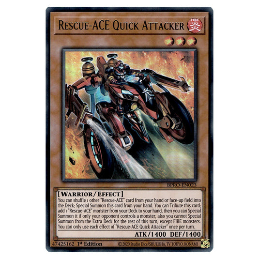 Rescue-ACE Quick Attacker BPRO-EN023 card from the Yu-Gi-Oh! set Burst Protocol