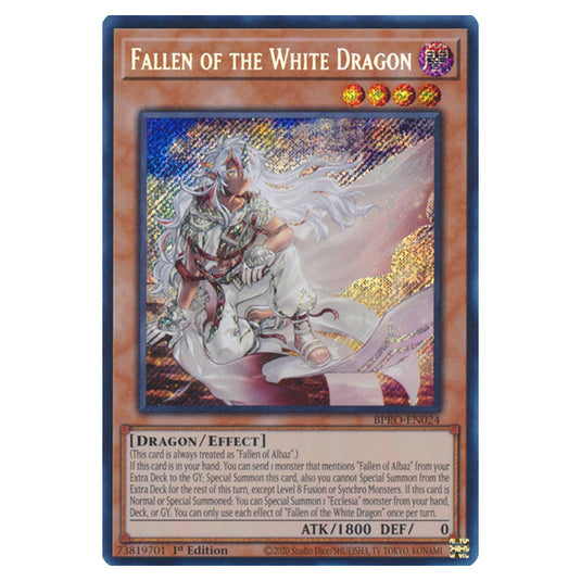 Fallen of the White Dragon BPRO-EN024 card from the Yu-Gi-Oh! set Burst Protocol