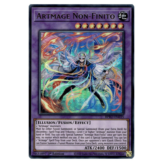 Artmage Non-Finito BPRO-EN035a card from the Yu-Gi-Oh! set Burst Protocol