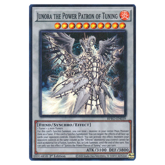 Junora the Power Patron of Tuning BPRO-EN039 card from the Yu-Gi-Oh! set Burst Protocol