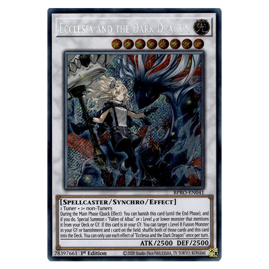 Ecclesia and the Dark Dragon BPRO-EN041 card from the Yu-Gi-Oh! set Burst Protocol