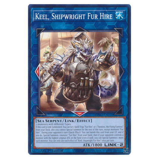 Keel, Shipwright Fur Hire BPRO-EN050 card from the Yu-Gi-Oh! set Burst Protocol