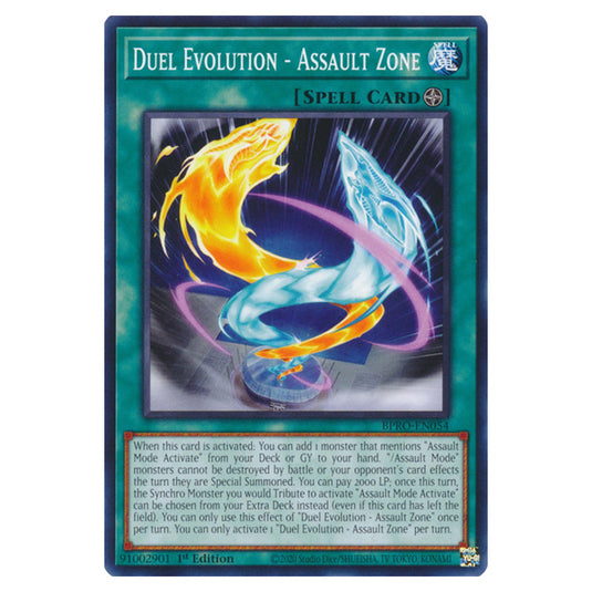 Duel Evolution - Assault Zone BPRO-EN054 card from the Yu-Gi-Oh! set Burst Protocol