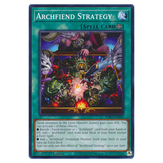 Archfiend Strategy BPRO-EN060 card from the Yu-Gi-Oh! set Burst Protocol