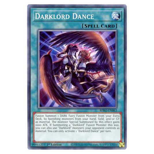 Darklord Dance BPRO-EN063 card from the Yu-Gi-Oh! set Burst Protocol