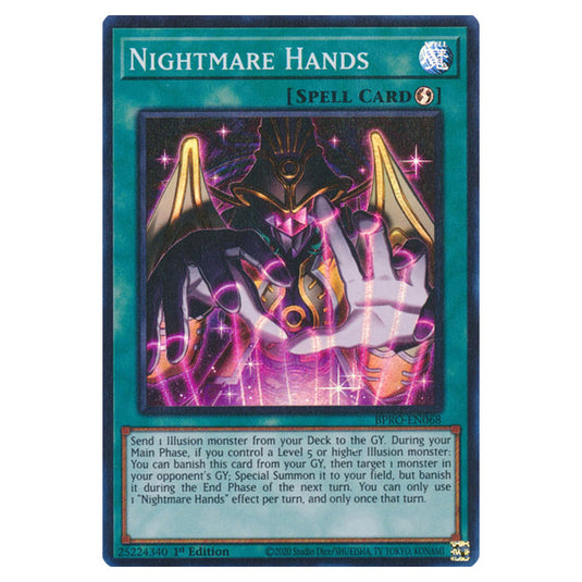 Nightmare Hands BPRO-EN068 card from the Yu-Gi-Oh! set Burst Protocol