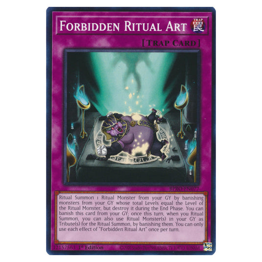 Forbidden Ritual Art BPRO-EN077 card from the Yu-Gi-Oh! set Burst Protocol
