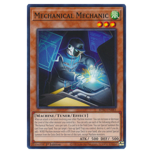 Mechanical Mechanic BPRO-EN081 card from the Yu-Gi-Oh! set Burst Protocol