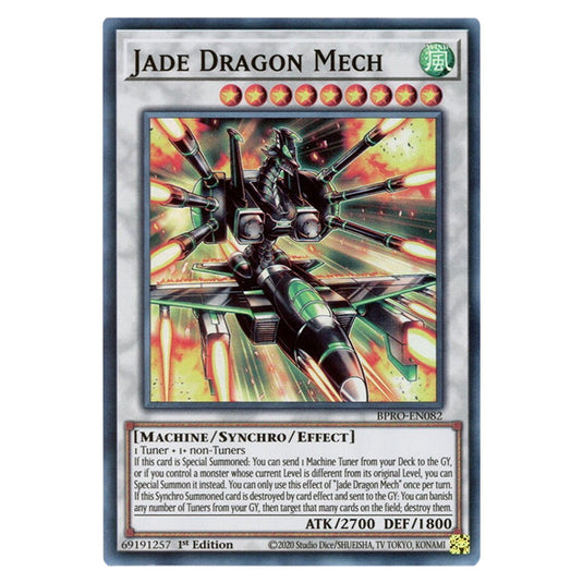 Jade Dragon Mech BPRO-EN082 card from the Yu-Gi-Oh! set Burst Protocol