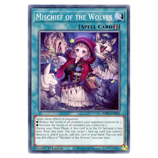 Mischief of the Wolves BPRO-EN083 card from the Yu-Gi-Oh! set Burst Protocol