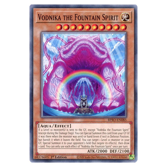 Vodnika the Fountain Spirit BPRO-EN085 card from the Yu-Gi-Oh! set Burst Protocol