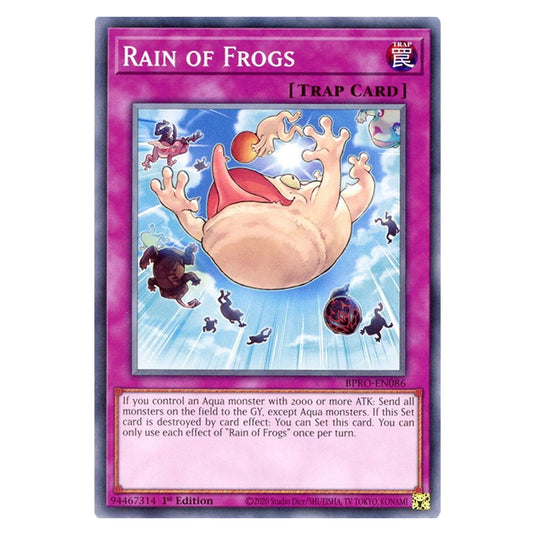 Rain of Frogs BPRO-EN086 card from the Yu-Gi-Oh! set Burst Protocol