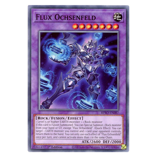 Flux Ochsenfeld BPRO-EN087 card from the Yu-Gi-Oh! set Burst Protocol