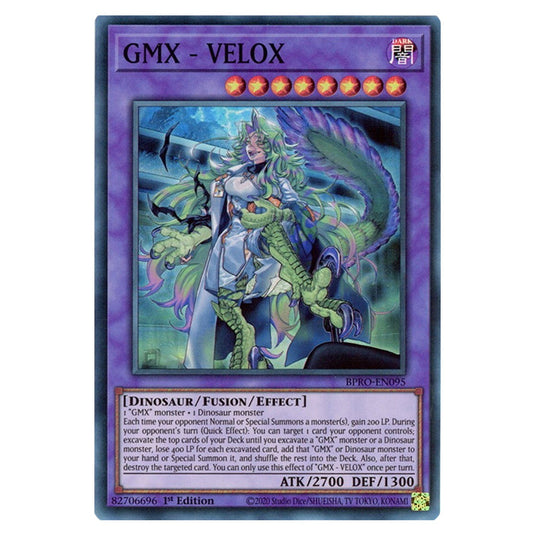 GMX - VELOX BPRO-EN095 card from the Yu-Gi-Oh! set Burst Protocol