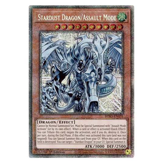 Stardust Dragon/Assault Mode  BPRO-EN101 card from the Yu-Gi-Oh! set Burst Protocol