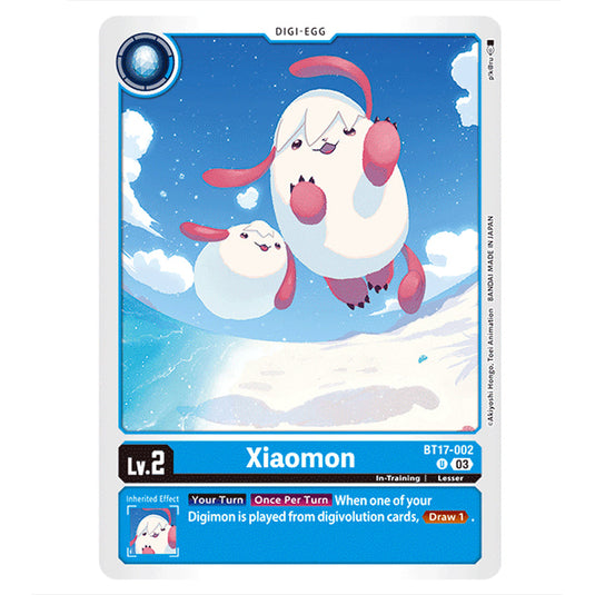 Xiaomon BT17-002 card from the Digimon set Secret Crisis