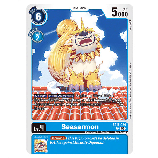 Seasarmon BT17-024 card from the Digimon set Secret Crisis