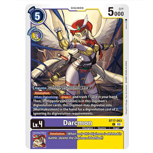 Darcmon BT17-063 card from the Digimon set Secret Crisis