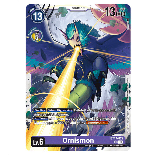 Digimon Card Game - Secret Crisis - Ornismon - (U) - BT17-072