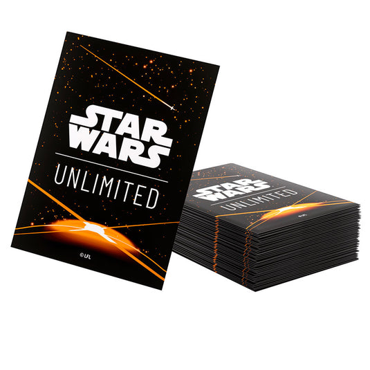 Gamegenic - Star Wars Unlimited - Art Sleeves - Card Back Orange (60 Sleeves)
