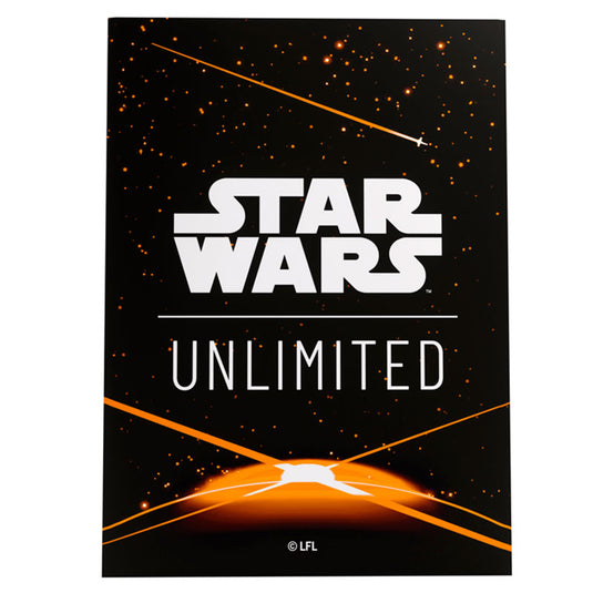 Gamegenic - Star Wars Unlimited - Art Sleeves - Card Back Orange (60 Sleeves)