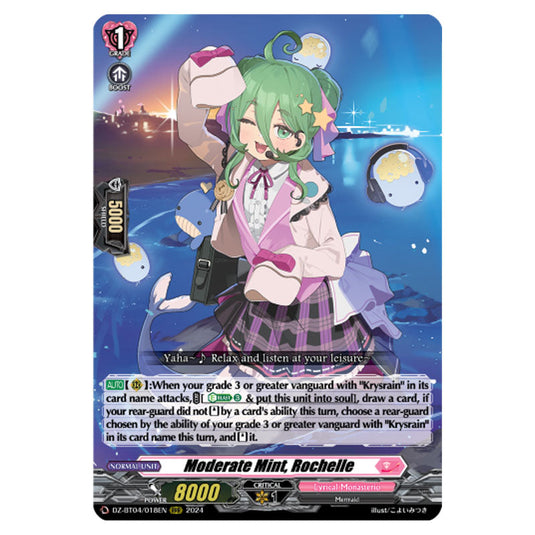 Moderate Mint, Rochelle DZ-BT04/018EN card from the Cardfight!! Vanguard set Destined Showdown