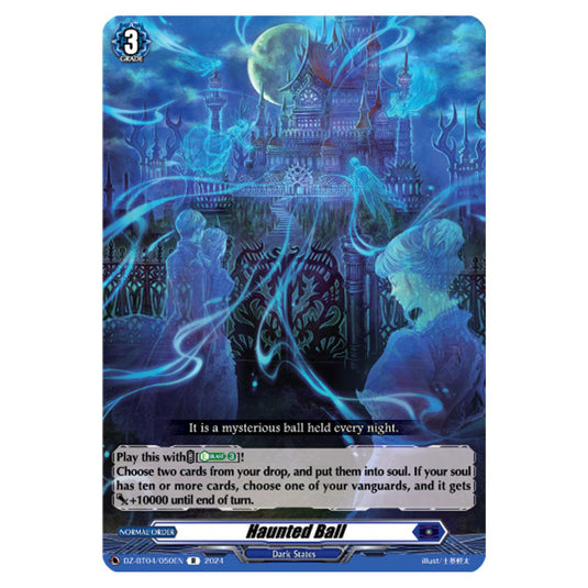 Haunted Ball DZ-BT04/050EN card from the Cardfight!! Vanguard set Destined Showdown