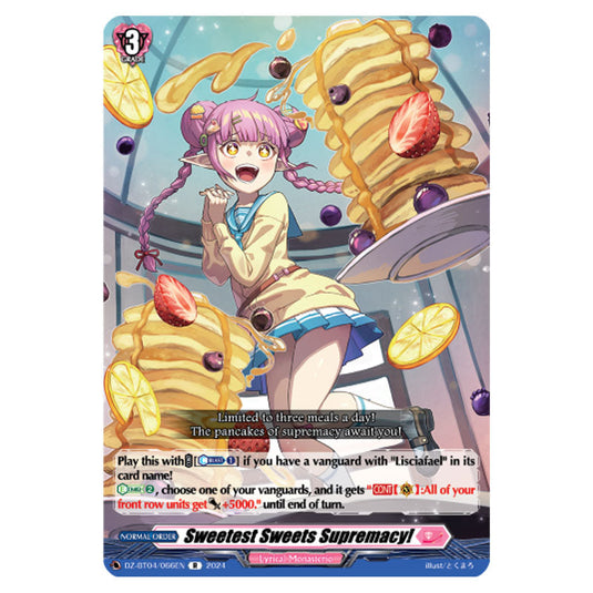 Sweetest Sweets Supremacy! DZ-BT04/066EN card from the Cardfight!! Vanguard set Destined Showdown