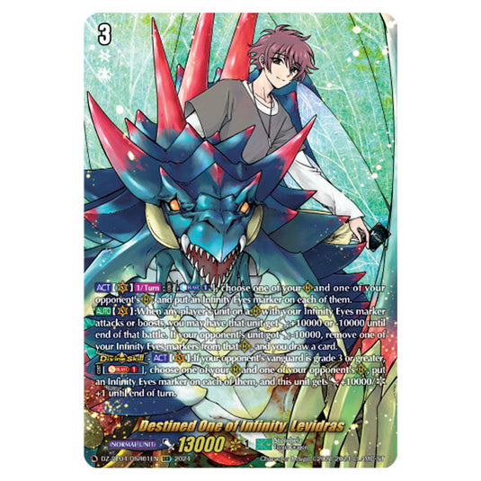 Destined One of Infinity, Levidras DZ-BT04/DSR01EN card from the Cardfight!! Vanguard set Destined Showdown