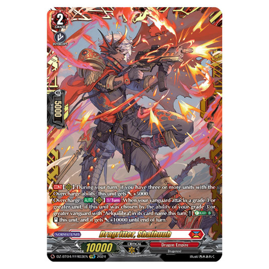 Dragritter, Shalhuub DZ-BT04/FFR03EN card from the Cardfight!! Vanguard set Destined Showdown