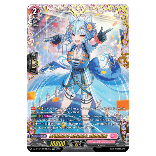 Brilliance Restage, Albellina DZ-BT04/FFR17EN card from the Cardfight!! Vanguard set Destined Showdown