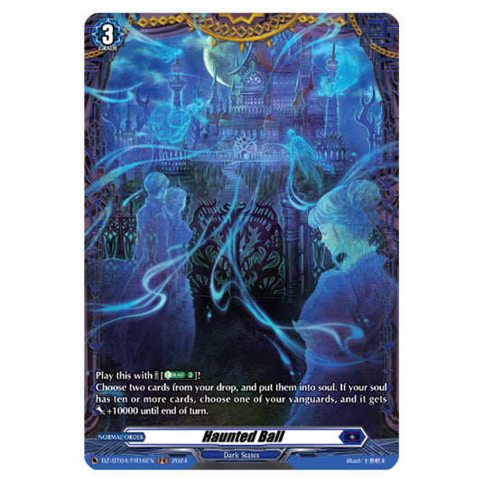 Haunted Ball DZ-BT04/FR16EN card from the Cardfight!! Vanguard set Destined Showdown