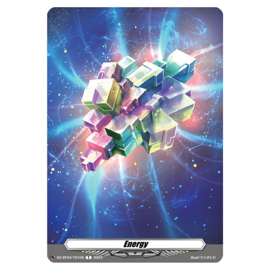 Energy DZ-BT04/T01EN card from the Cardfight!! Vanguard set Destined Showdown