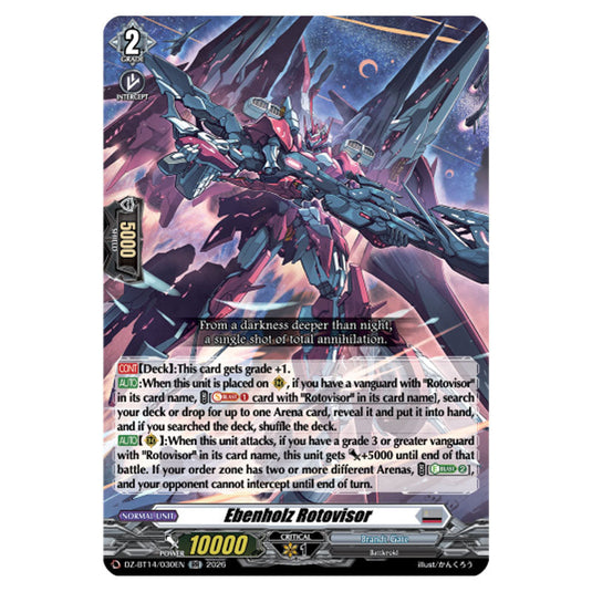 Ebenholz Rotovisor DZ-BT14/030EN card from the Cardfight!! Vanguard set Envoys of the Crimson Moon