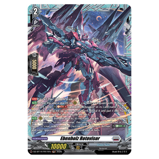 Ebenholz Rotovisor DZ-BT14/FR17EN card from the Cardfight!! Vanguard set Envoys of the Crimson Moon