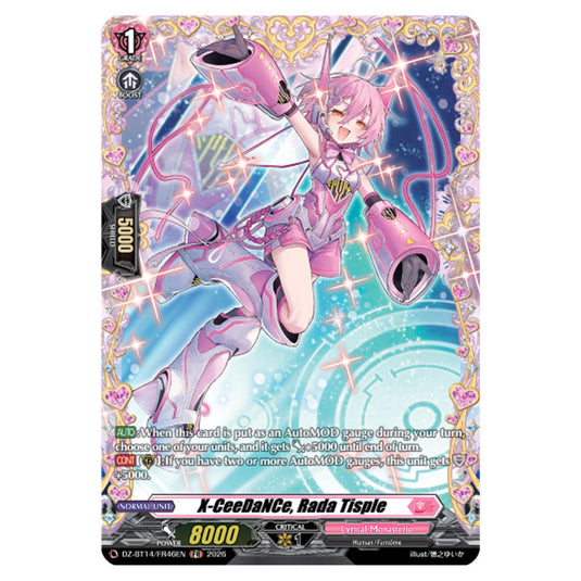 X-CeeDaNCe, Rada Tisple DZ-BT14/FR46EN card from the Cardfight!! Vanguard set Envoys of the Crimson Moon