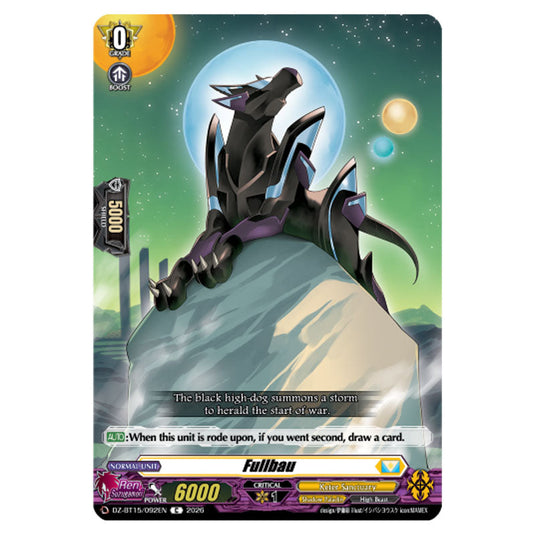 Fullbau DZ-BT15/092EN card from the Cardfight!! Vanguard set Strike of Illusionary Shadows