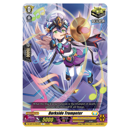 Darkside Trumpeter DZ-BT15/094EN card from the Cardfight!! Vanguard set Strike of Illusionary Shadows