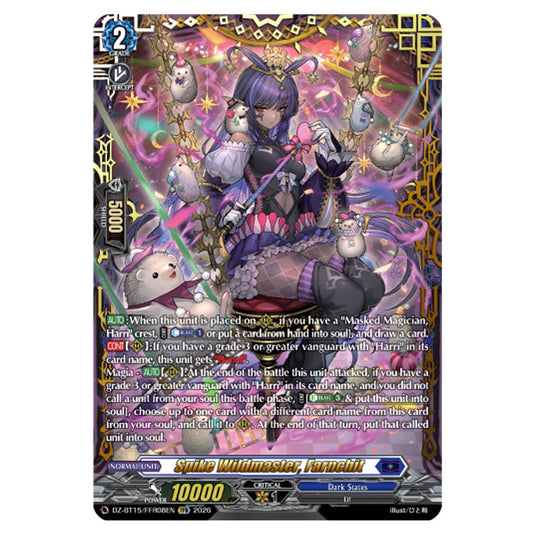 Spike Wildmaster, Farnchit DZ-BT15/FFR08EN card from the Cardfight!! Vanguard set Strike of Illusionary Shadows
