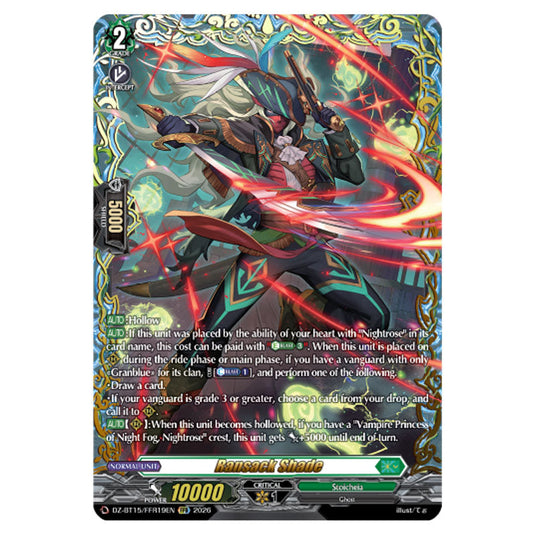 Ransack Shade DZ-BT15/FFR19EN card from the Cardfight!! Vanguard set Strike of Illusionary Shadows