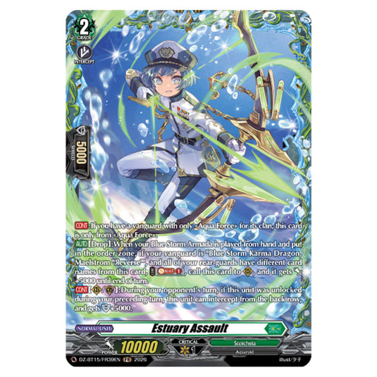 Estuary Assault DZ-BT15/FR39EN card from the Cardfight!! Vanguard set Strike of Illusionary Shadows